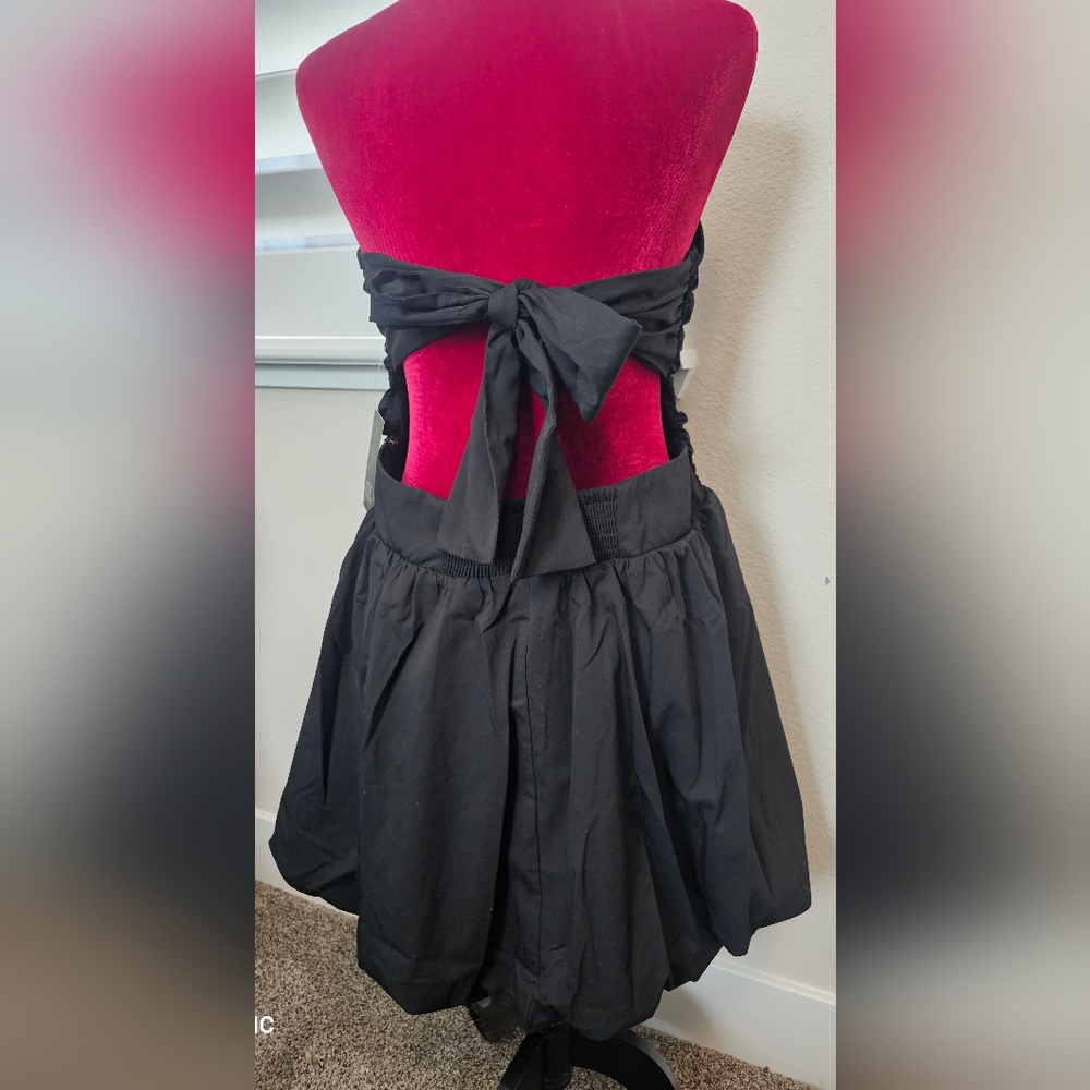 New, With Tags, Wild Fable, Strapless, Bubble, Tie-back, Women's Mini Fit Dress